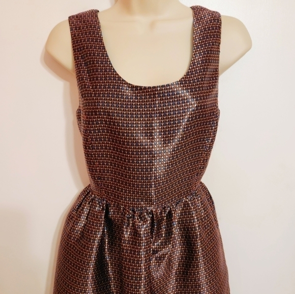 C Luce Geometric Sleeveless Fit and Flare Dress Small - Picture 4 of 13